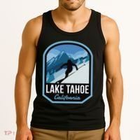 Lake Tahoe California Ski Mountain Tank Top thumb 3