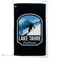 Lake Tahoe California Ski Mountain Golf Towel thumb 0