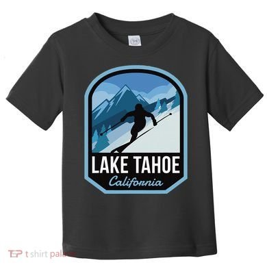 Lake Tahoe California Ski Mountain Toddler T-Shirt