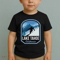 Lake Tahoe California Ski Mountain Toddler T-Shirt thumb 2