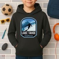 Lake Tahoe California Ski Mountain Kids Hoodie thumb 2