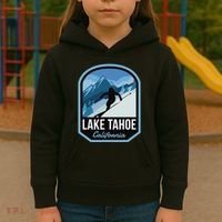 Lake Tahoe California Ski Mountain Kids Hoodie thumb 3