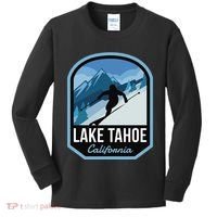 Lake Tahoe California Ski Mountain Kids Long Sleeve Shirt thumb 0
