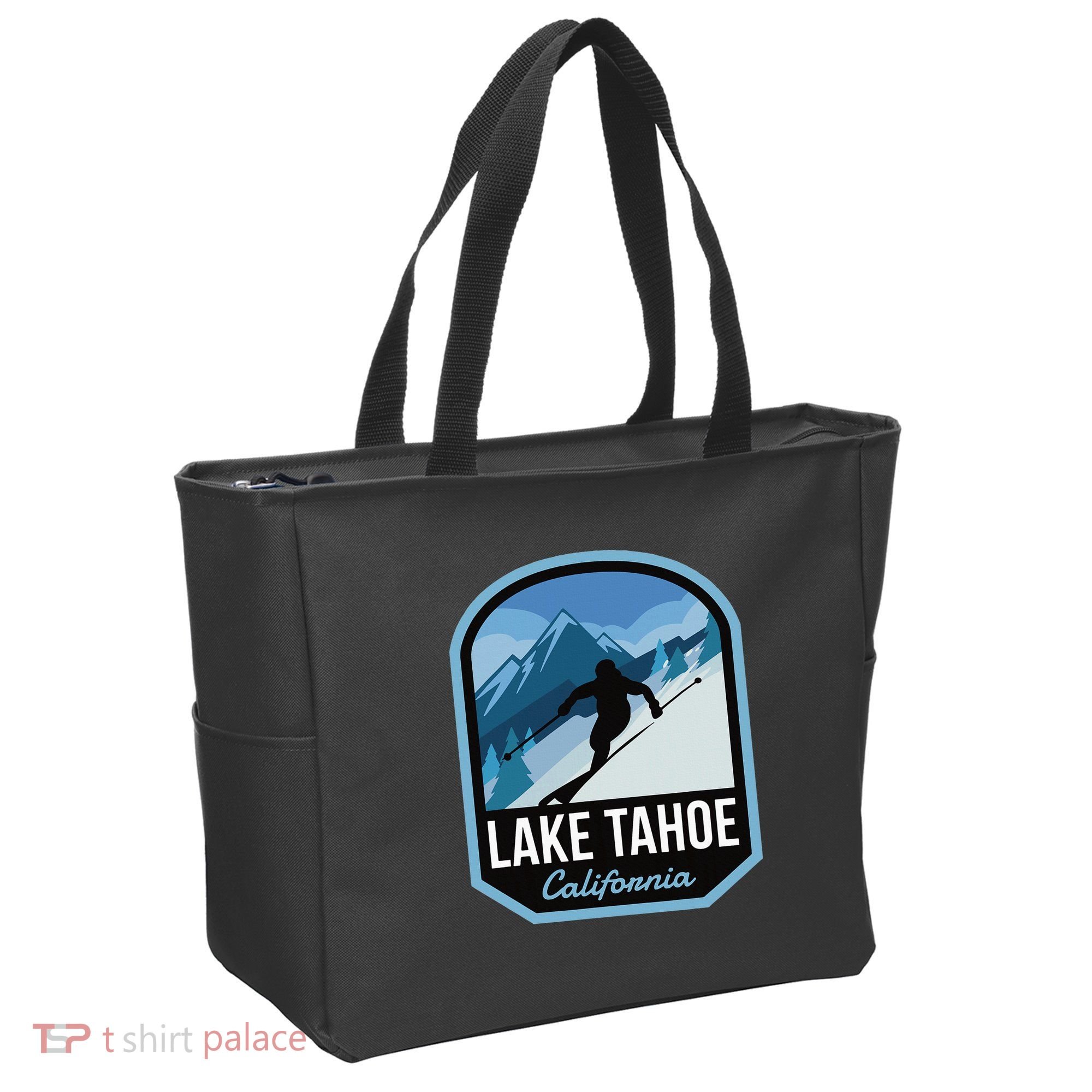 Lake Tahoe California Ski Mountain Tote Bag