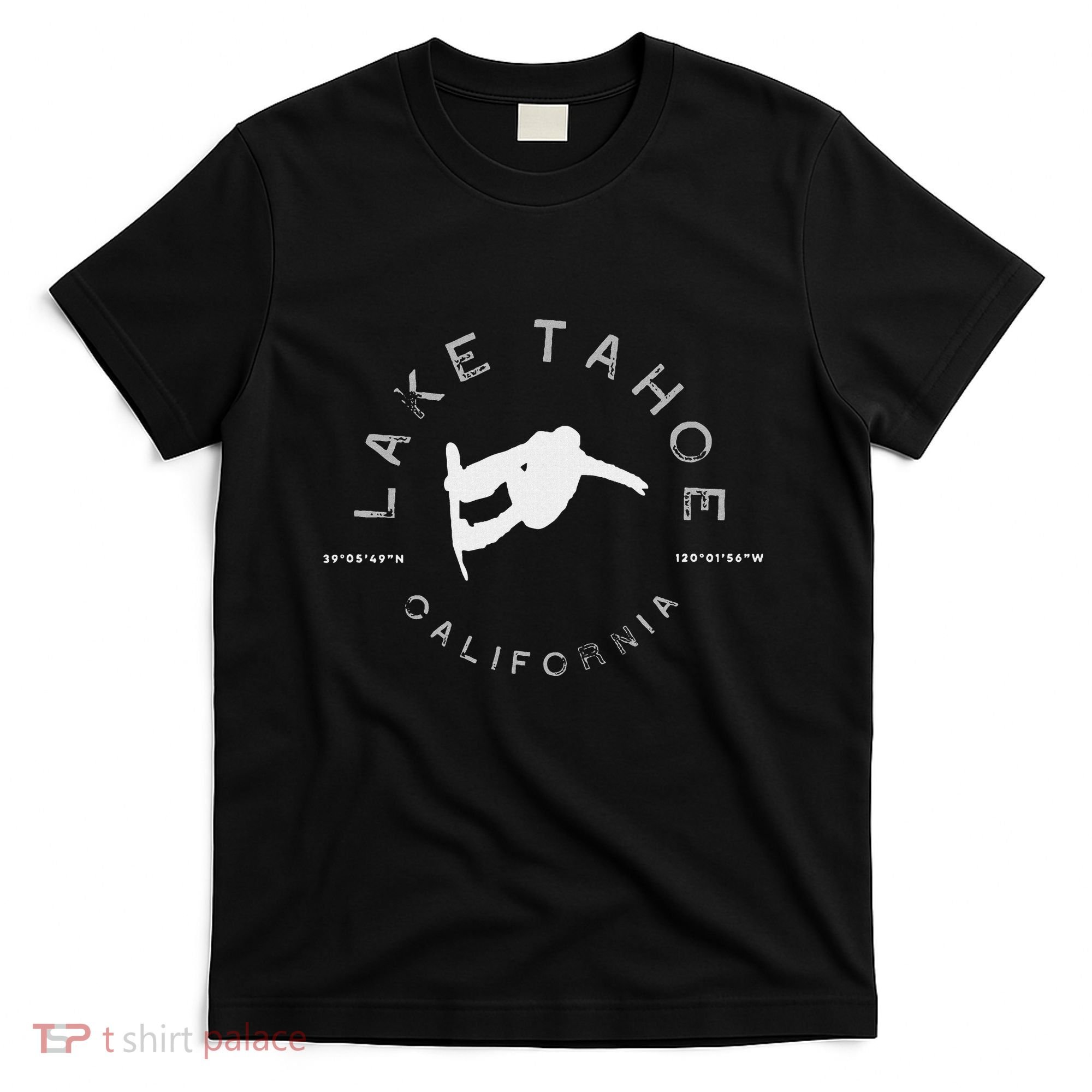 Lake Tahoe California Vintage Graphic Snowboard T-Shirt