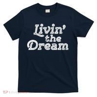 Livin the Dream Vintage 70s Inline Weathered (Dark) T-Shirt thumb 0