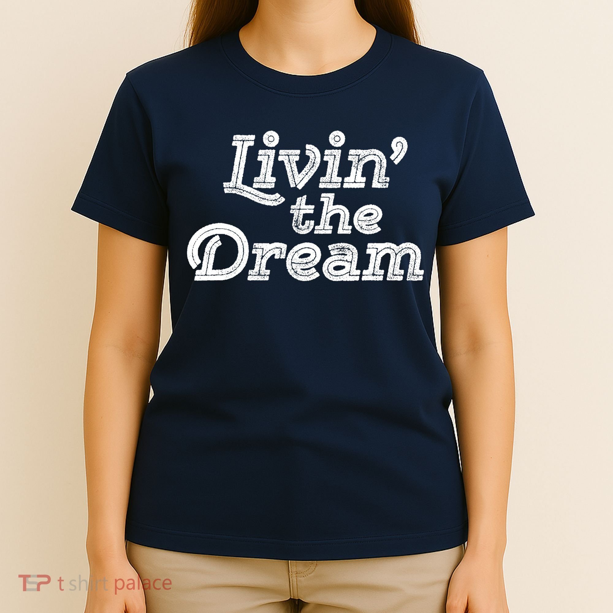 Livin the Dream Vintage 70s Inline Weathered (Dark) T-Shirt