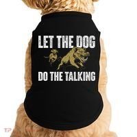 Let The Dog Do The Talking Boar Hunting Wild Hog Hunter Doggie Tank thumb 0