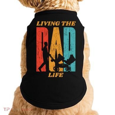 Living The Dad Life Retro Doggie Tank
