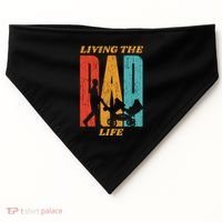 Living The Dad Life Retro USA-Made Doggie Bandana thumb 0