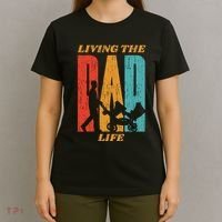 Living The Dad Life Retro T-Shirt thumb 4