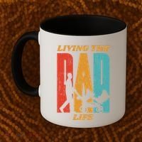 Living The Dad Life Retro Coffee Mug thumb 2