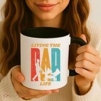 Living The Dad Life Retro Coffee Mug thumb 3