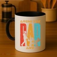 Living The Dad Life Retro Coffee Mug thumb 4