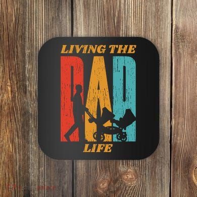 Living The Dad Life Retro Coaster