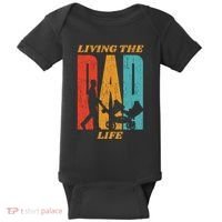 Living The Dad Life Retro Baby Bodysuit thumb 0