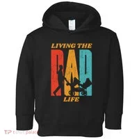 Living The Dad Life Retro Toddler Hoodie thumb 0