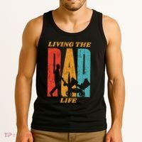 Living The Dad Life Retro Tank Top thumb 3