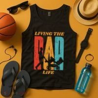 Living The Dad Life Retro Tank Top thumb 4