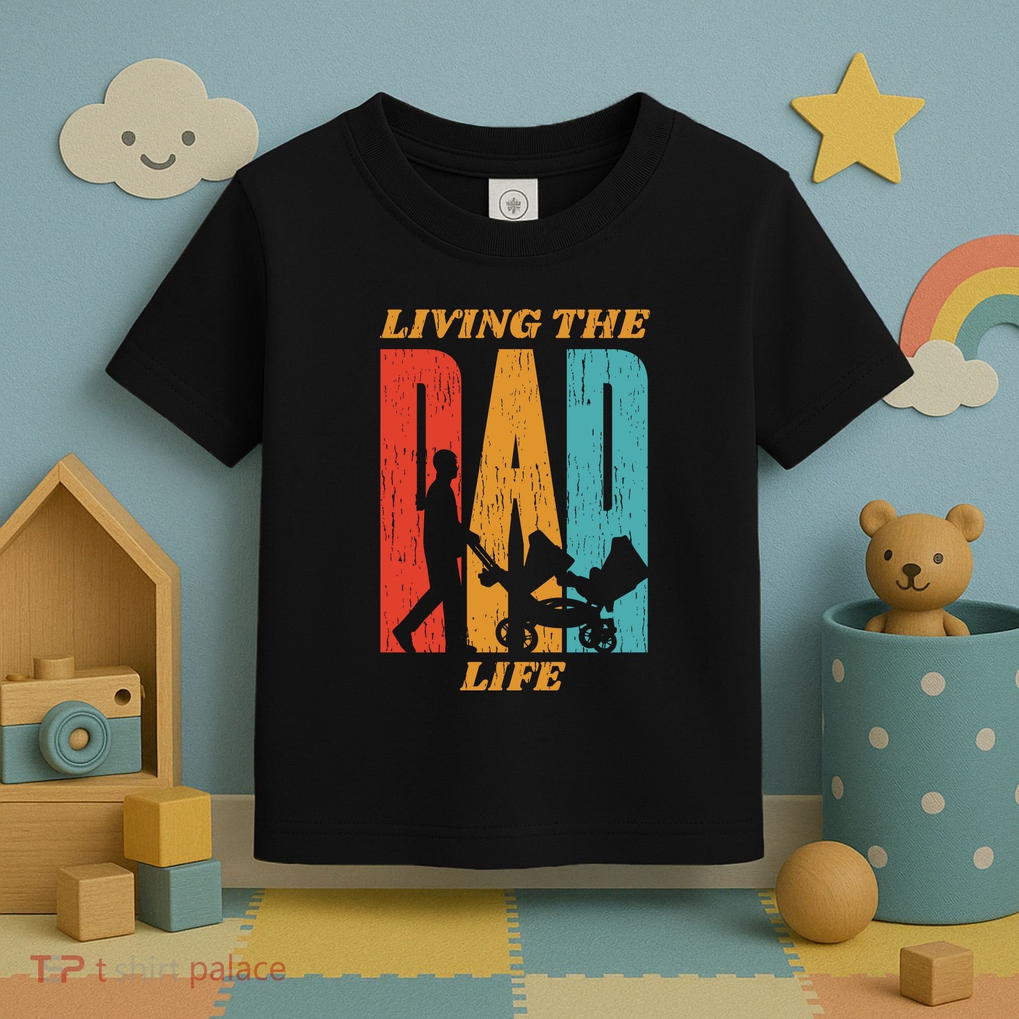 Living The Dad Life Retro Toddler T-Shirt
