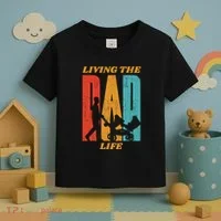 Living The Dad Life Retro Toddler T-Shirt thumb 3