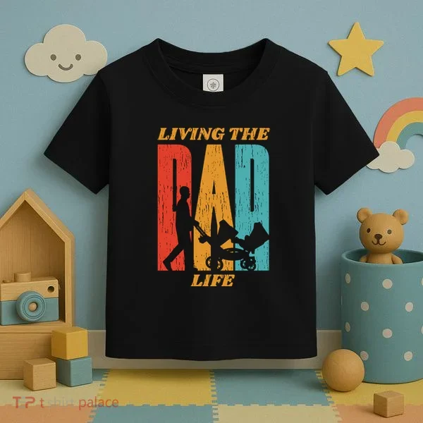 Living The Dad Life Retro Toddler T-Shirt