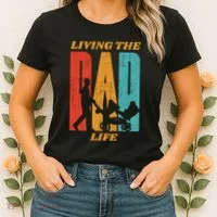 Living The Dad Life Retro Women's T-Shirt thumb 2