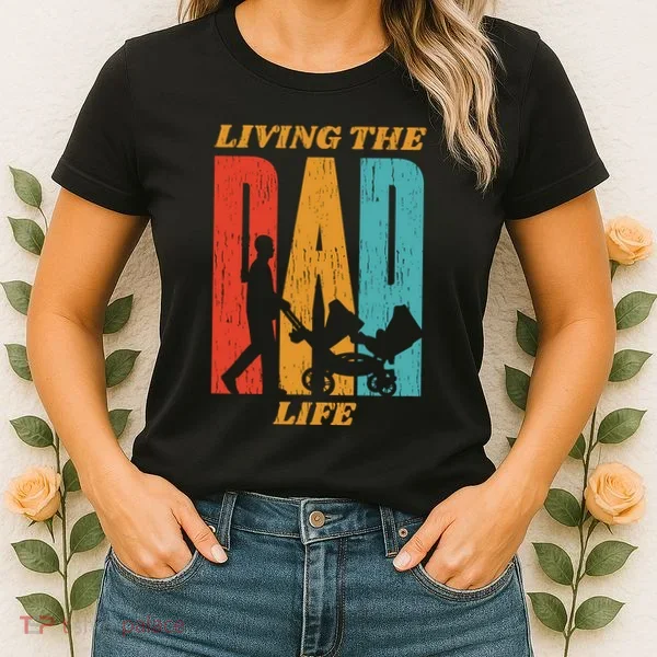 Living The Dad Life Retro Women's T-Shirt
