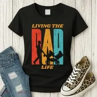 Living The Dad Life Retro Women's T-Shirt thumb 3