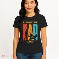 Living The Dad Life Retro Women's T-Shirt thumb 4
