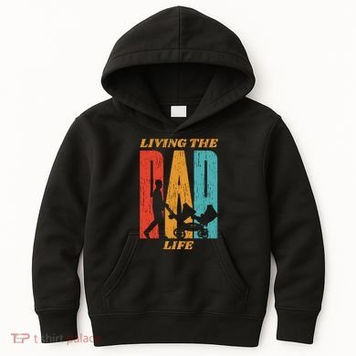 Living The Dad Life Retro Kids Hoodie