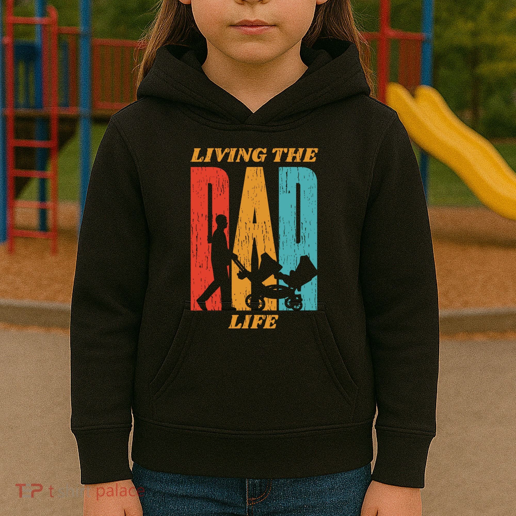 Living The Dad Life Retro Kids Hoodie
