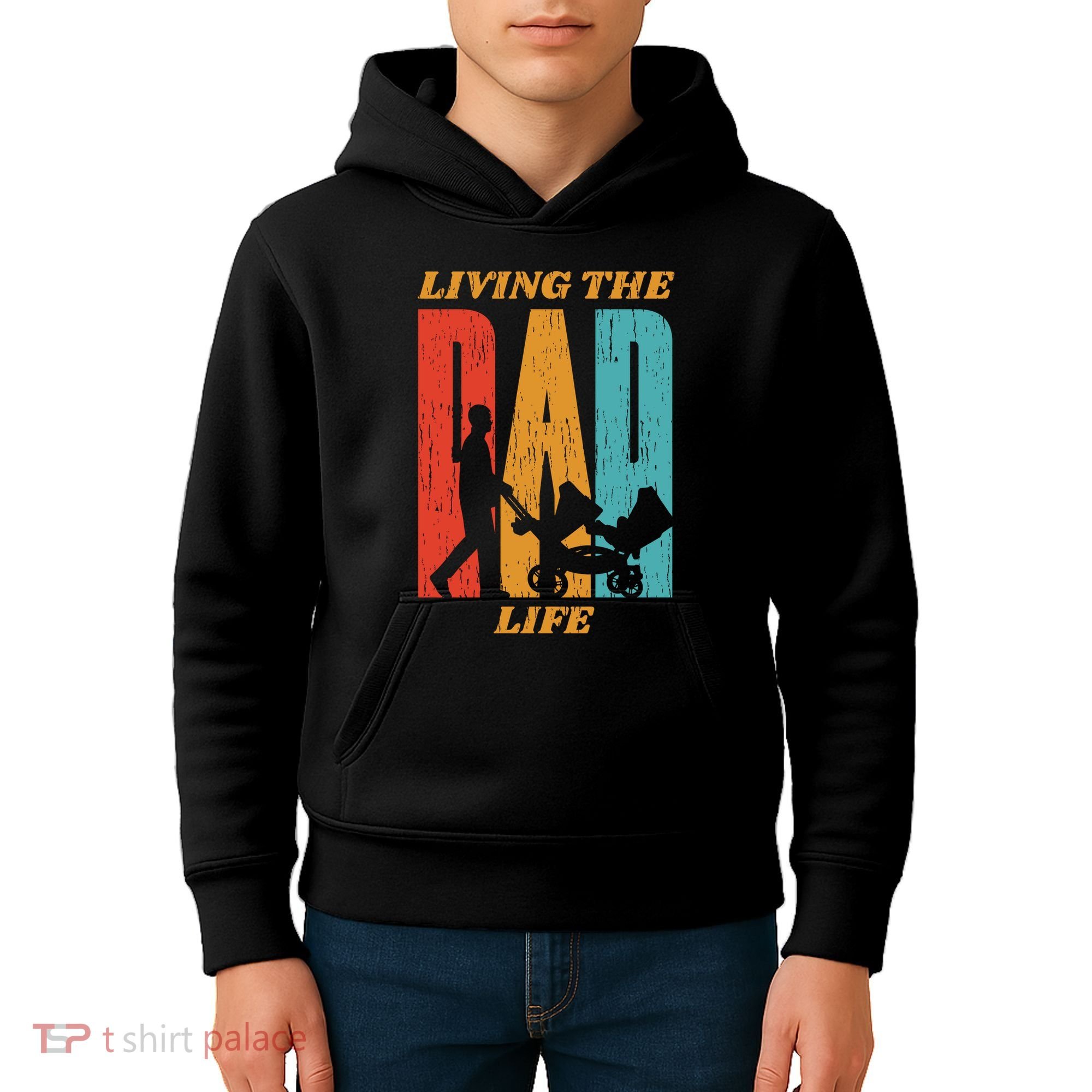 Living The Dad Life Retro Kids Hoodie