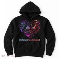 LOVE Tie Dye Heart Respiratory Therapist RT Nurse Nursing Hoodie thumb 0