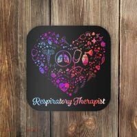 LOVE Tie Dye Heart Respiratory Therapist RT Nurse Nursing Coaster thumb 0
