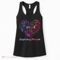 LOVE Tie Dye Heart Respiratory Therapist RT Nurse Nursing Women's Tank Top thumb 0