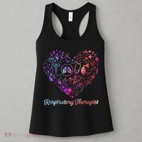LOVE Tie Dye Heart Respiratory Therapist RT Nurse Nursing Women's Tank Top thumb 3