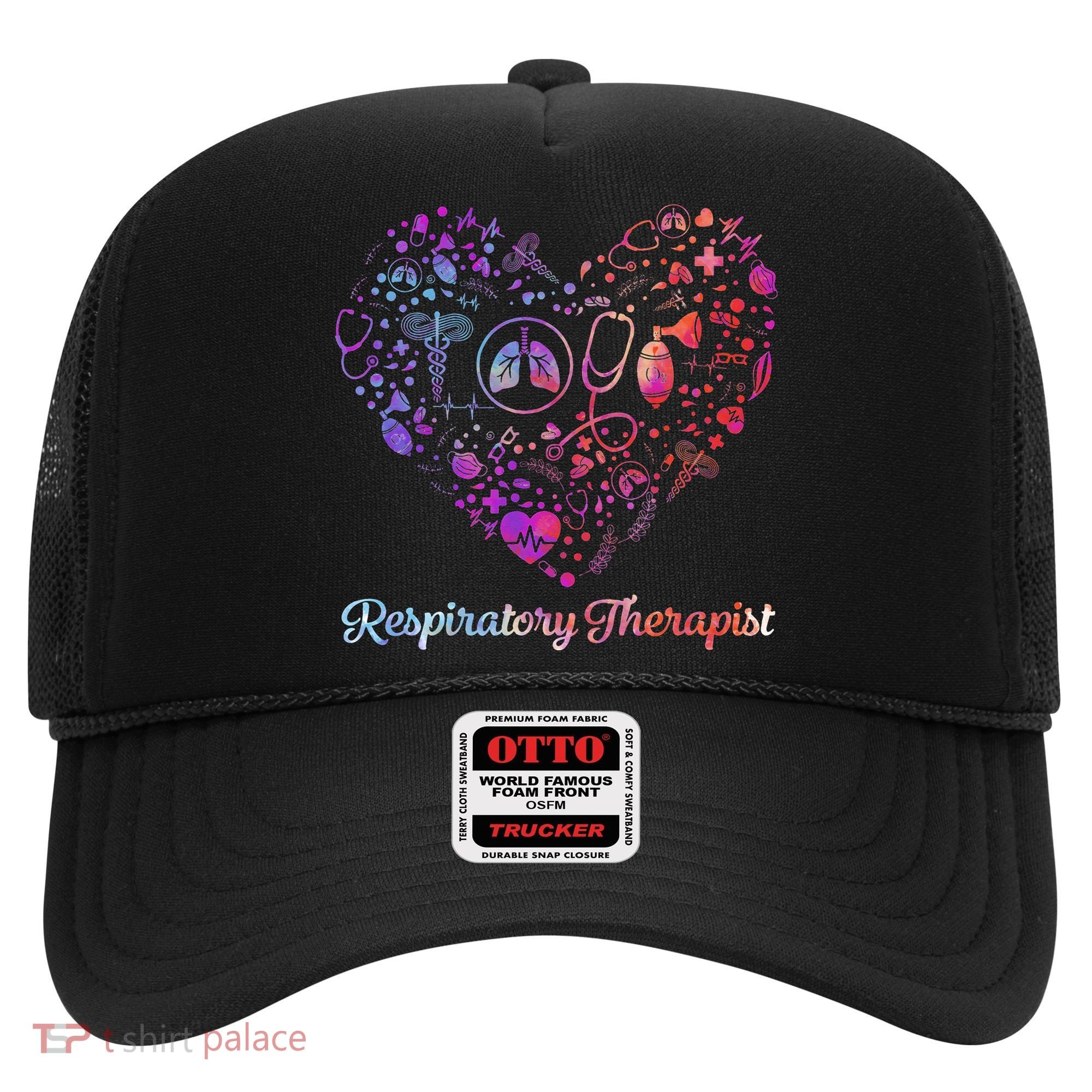 LOVE Tie Dye Heart Respiratory Therapist RT Nurse Nursing Hat