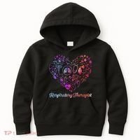 LOVE Tie Dye Heart Respiratory Therapist RT Nurse Nursing Kids Hoodie thumb 0