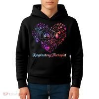 LOVE Tie Dye Heart Respiratory Therapist RT Nurse Nursing Kids Hoodie thumb 4