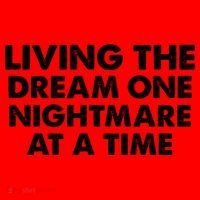 Living The Dream One Nightmare At A Time Funny Santa Hat thumb 1