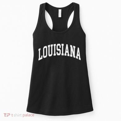 Louisiana Throwback Design Print Classic Women's Tank Top