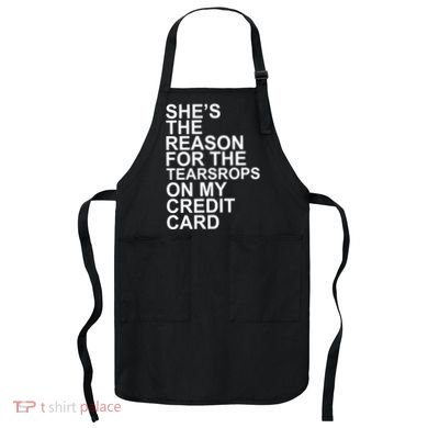 London The Eras Shes The Reason On My Credit Card Apron