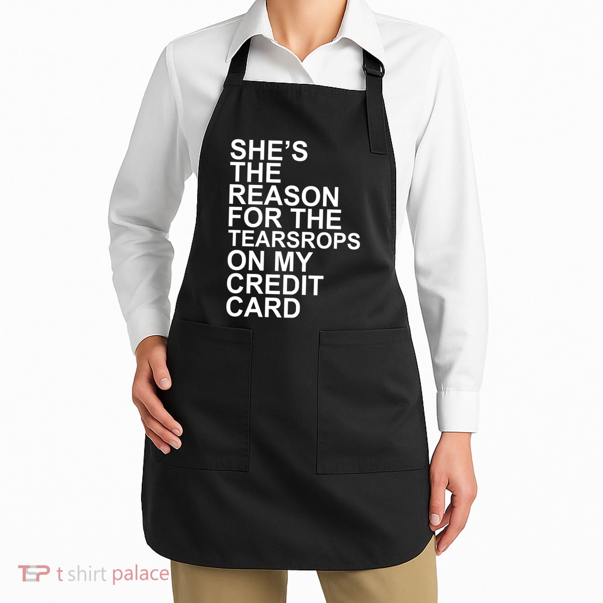 London The Eras Shes The Reason On My Credit Card Apron