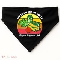 Let Them Eat Crudite Wegner's Meme USA-Made Doggie Bandana thumb 0