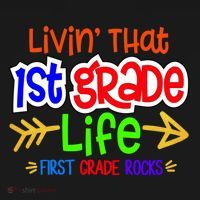 Livin That First Grade Life First Grade Rocks 1St Grade Gift Women's Hoodie thumb 2