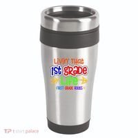 Livin That First Grade Life First Grade Rocks 1St Grade Gift 16oz Travel Tumbler thumb 0