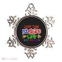 Livin That First Grade Life First Grade Rocks 1St Grade Gift Ornament thumb 0