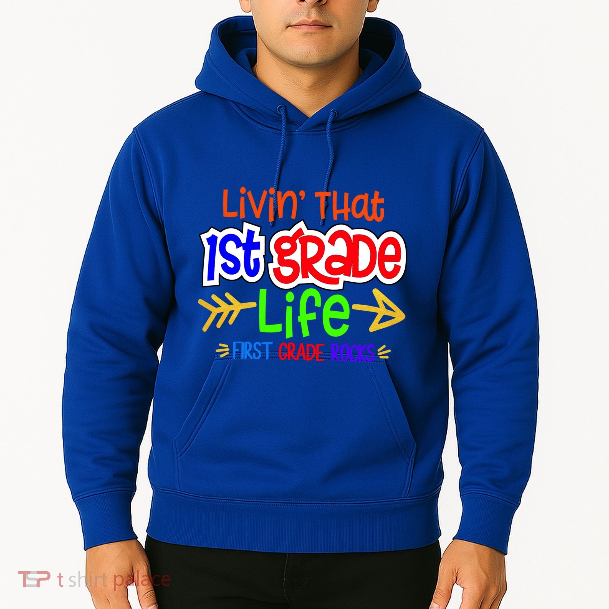 Livin That First Grade Life First Grade Rocks 1St Grade Gift Hoodie
