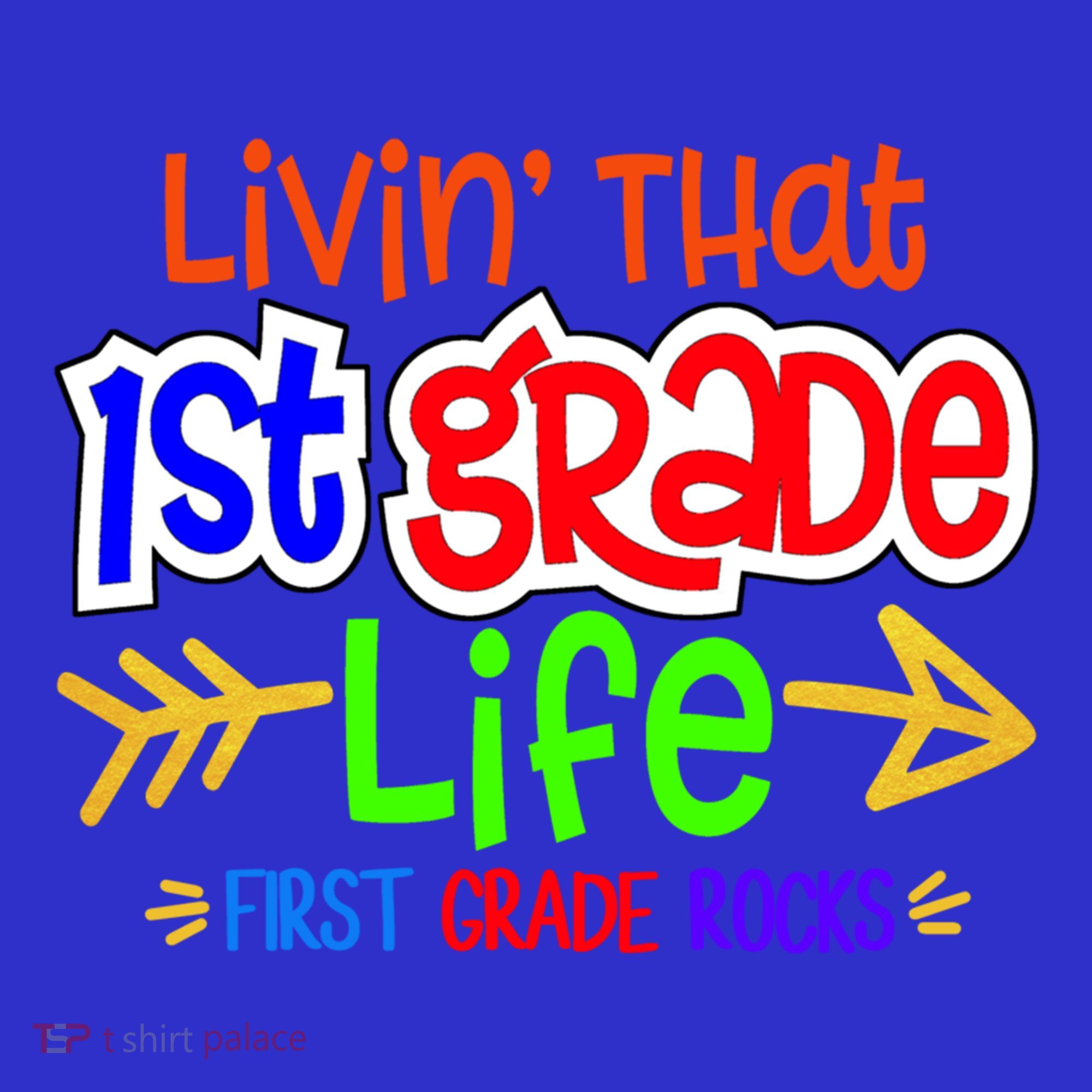 Livin That First Grade Life First Grade Rocks 1St Grade Gift Long Sleeve Shirt